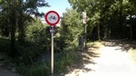 Sinal de prohibición de bicicletas