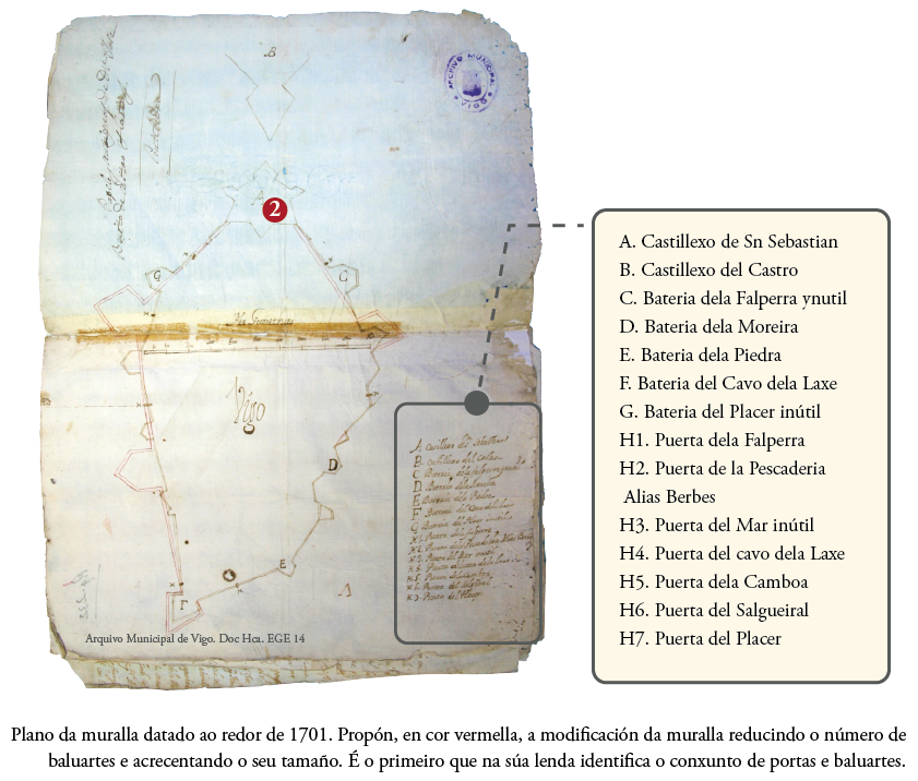 Descrición recollida nos libros parroquiais por Gregorio Servido, prior de Vigo, en 1589