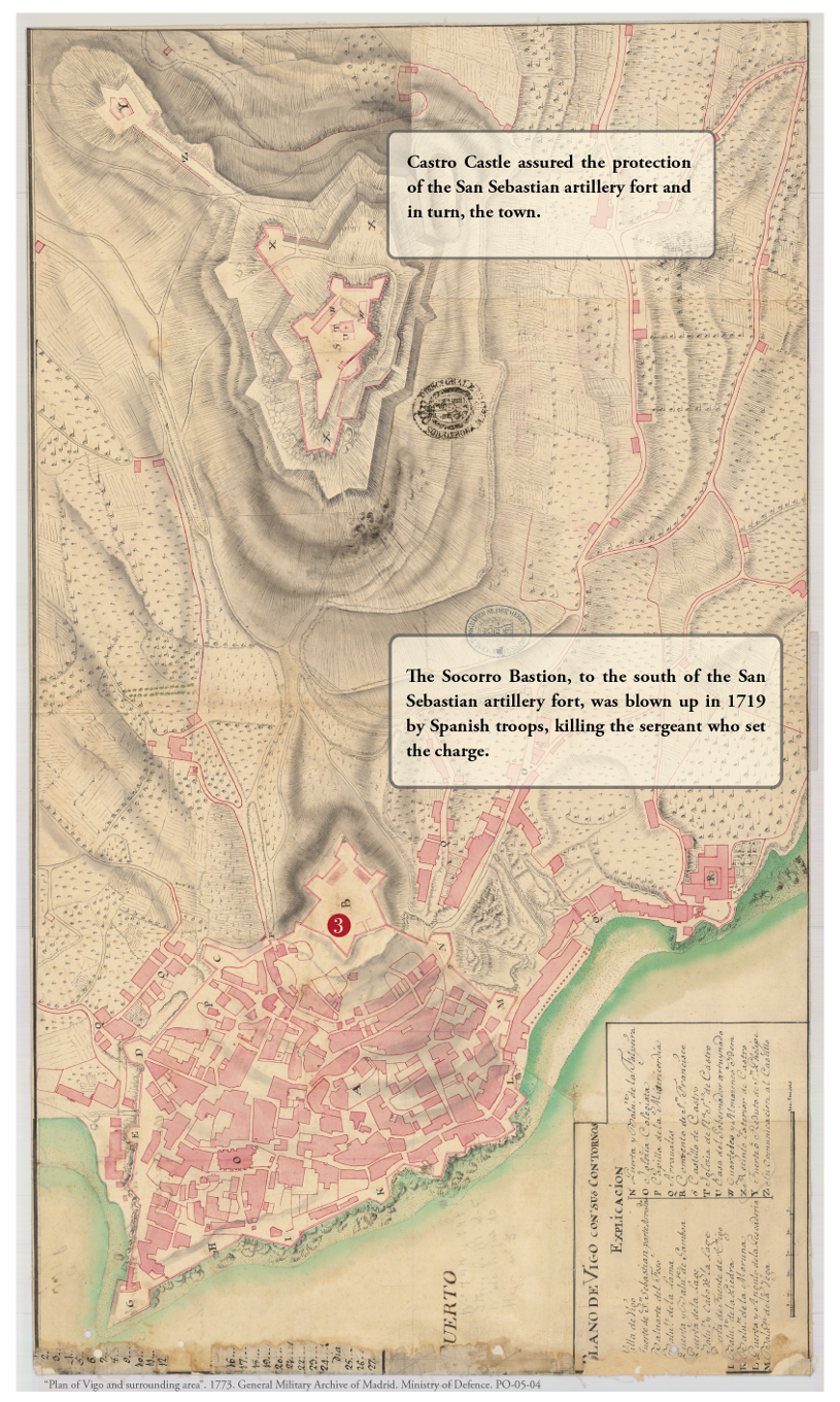 Plano de Vigo con sus contornos (1773)